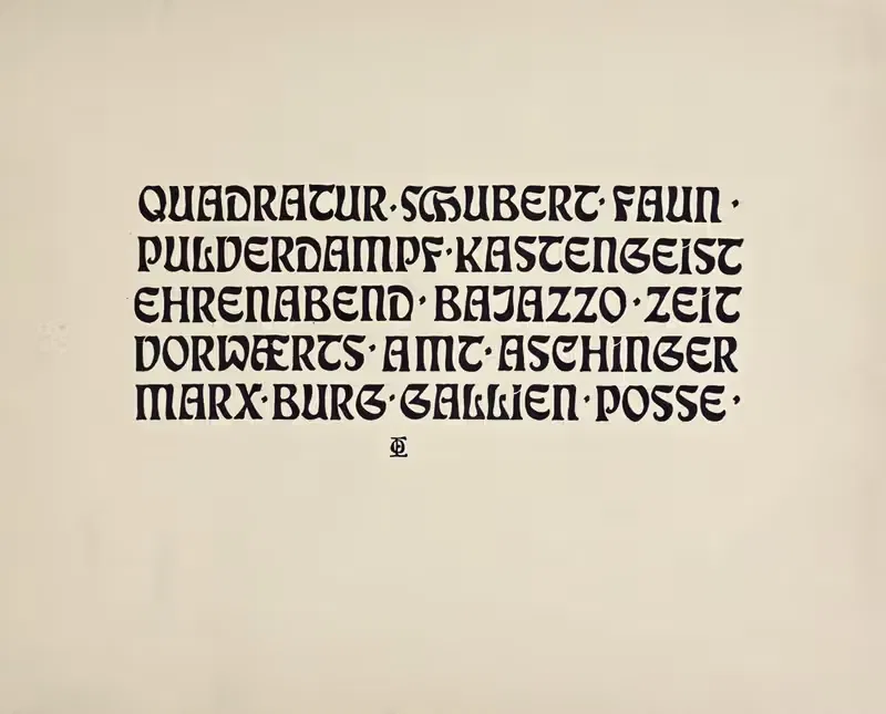 Beispiele kunstlerischer Schrift Pl.039 — Rudolf von Larisch
