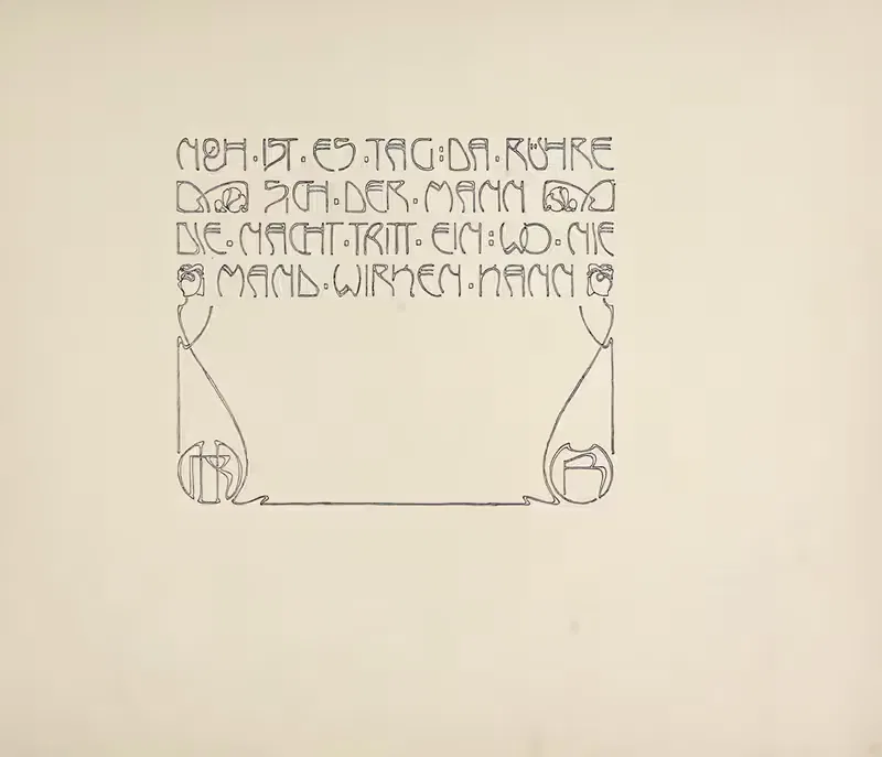 Beispiele kunstlerischer Schrift Pl.052 — Rudolf von Larisch