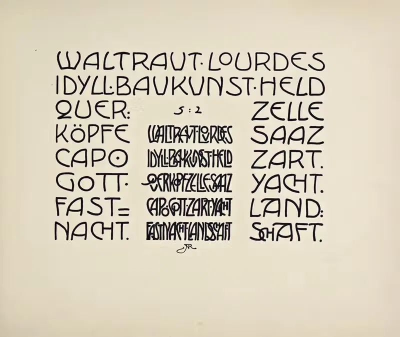 Beispiele kunstlerischer Schrift Pl.061 — Rudolf von Larisch