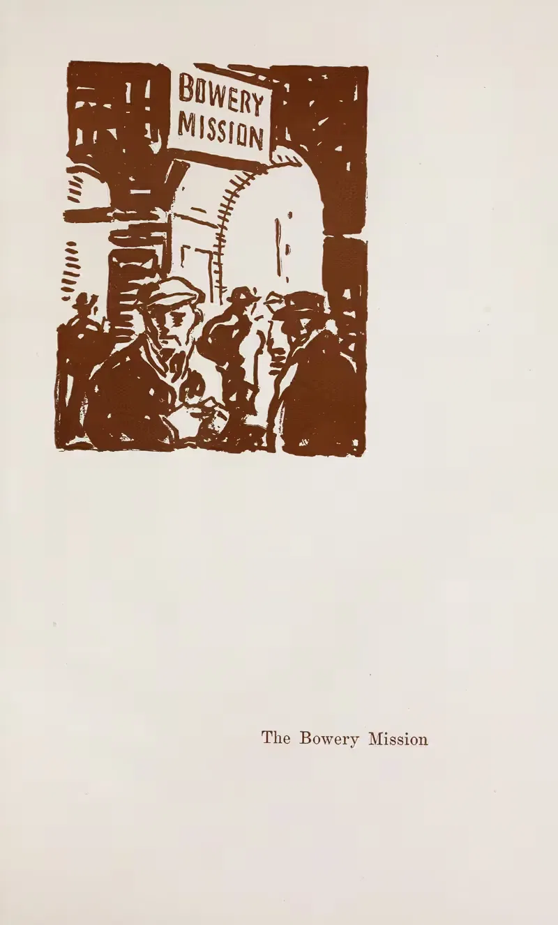 The Bowery Mission by Theodore Dreiser, 1923 — digital art print download