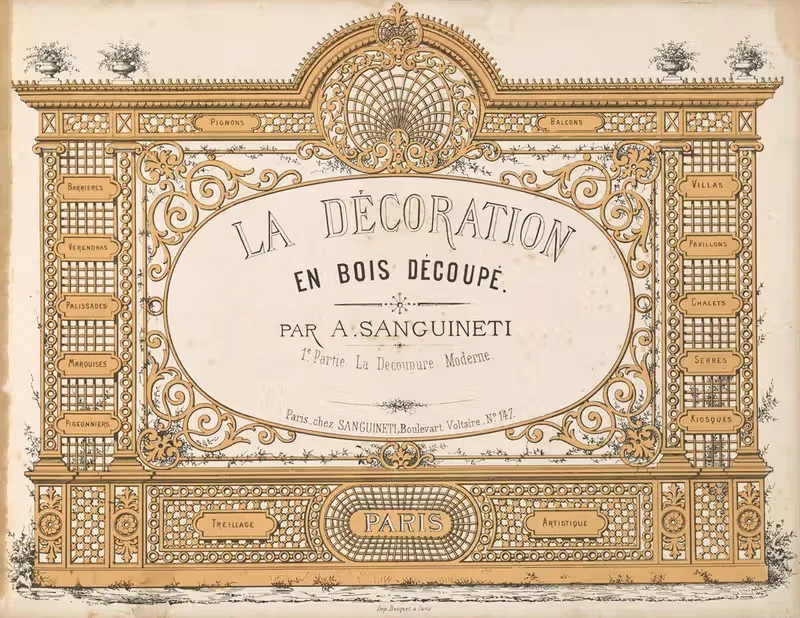 La décoration en bois découpé Pl.01 — A. Sanguineti