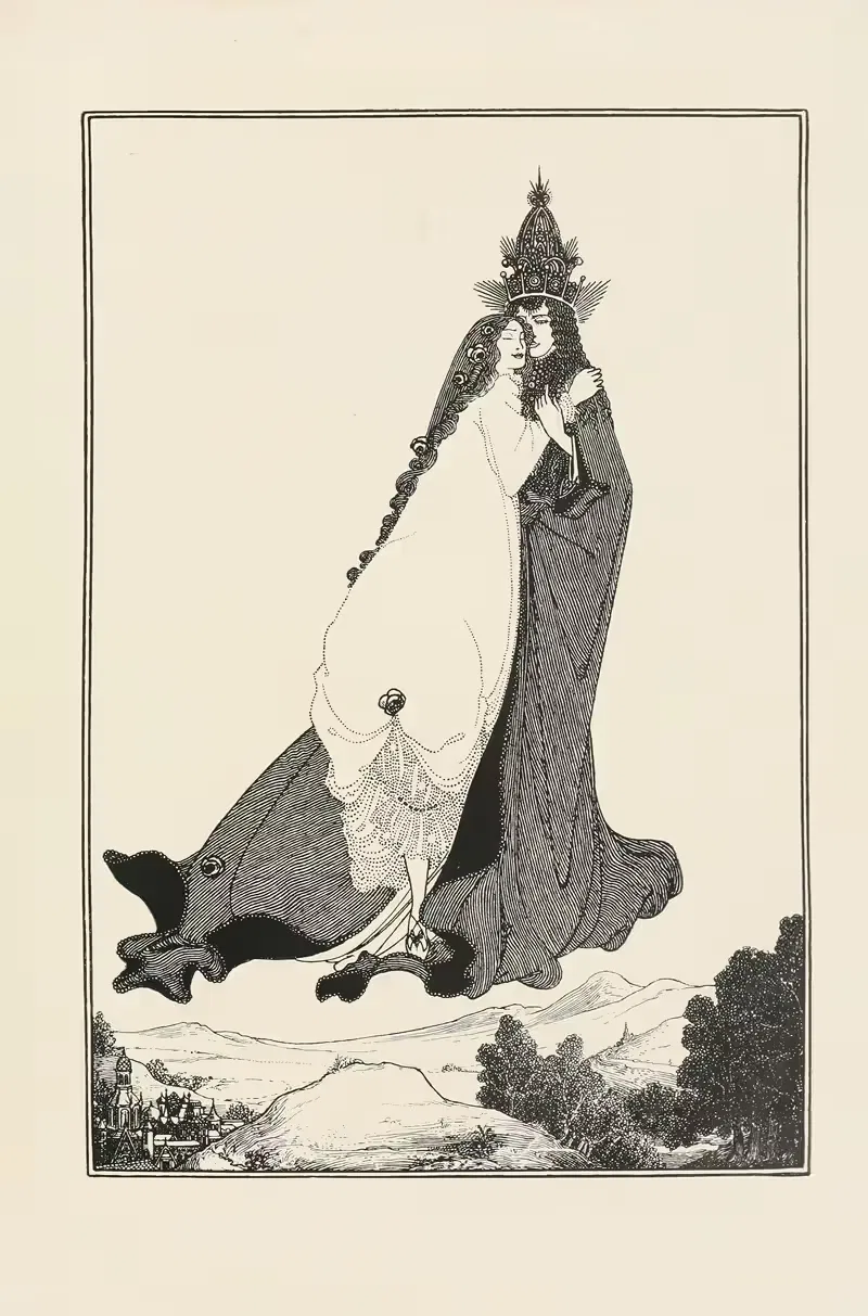 Under the hill Pl.04 by Aubrey Vincent Beardsley, 1904 — digital art print download