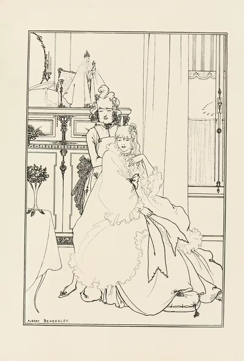 Под холмом, табл. 08 by Обри Винсент Бирдсли, 1904 — digital art print download
