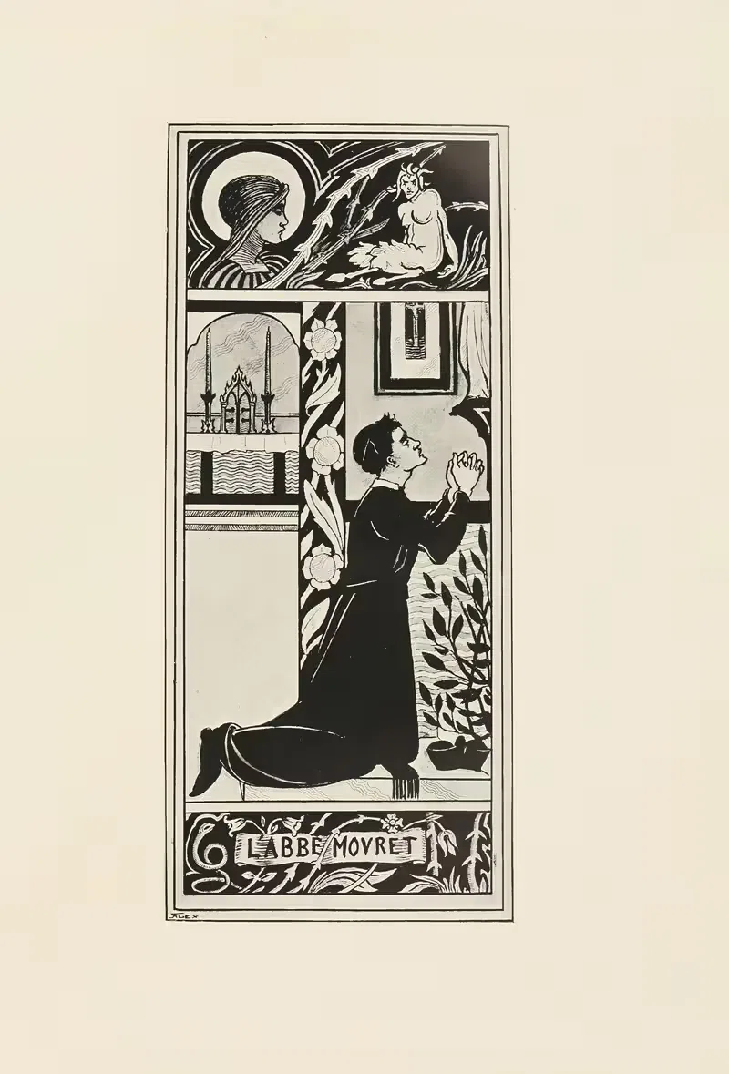 Под холмом, пл. 12 by Обри Винсент Бирдсли, 1904 — digital art print download