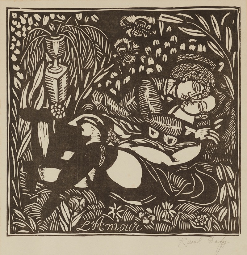 Любовь by Рауль Дюфи, 1910 — digital art print download