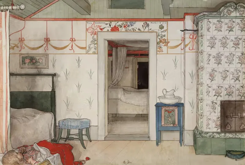 Brita's Forty Winks by Carl Larsson — digital art print download