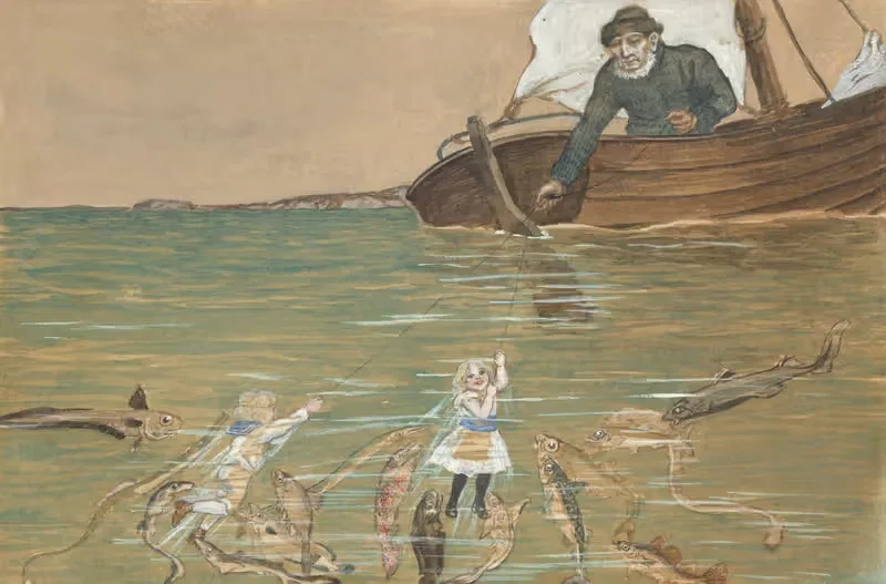 Per och Lisa hos fiskarne Pl.4 — Fred Proessdorf