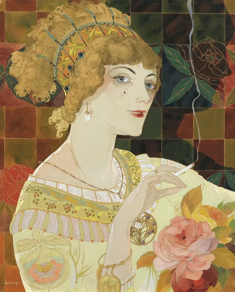 La fumeuse by Georges de Feure — digital art print download