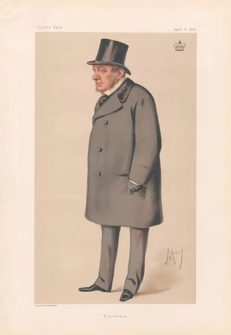 Diplomacy – Lord Lyons. 6 April 1878 — Carlo Pellegrini