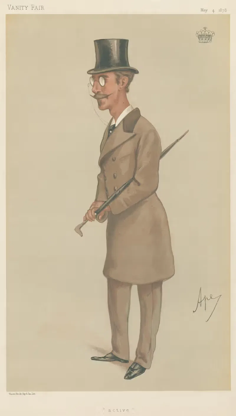 Newspapermen; 'Active', Lord Dunraven, May 4, 1878 — Carlo Pellegrini