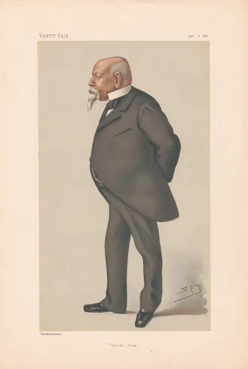 Americans. 'Uncle Sam'. Mr. Samuel Ward. 10 January 1880 — Leslie Matthew Ward