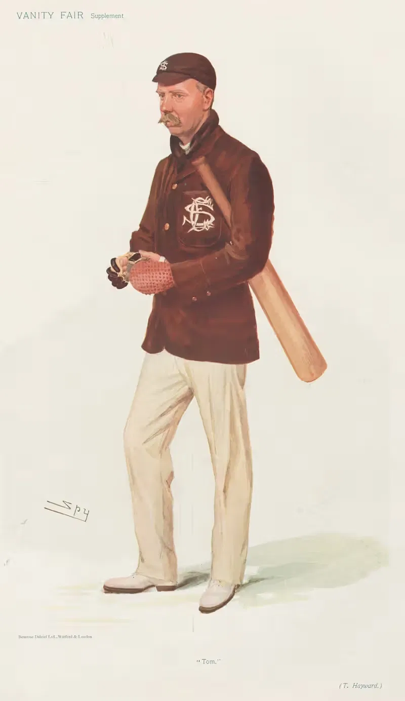 Cricket. 'Tom'. Thomas Hayward. 11 July 1906 — Leslie Matthew Ward