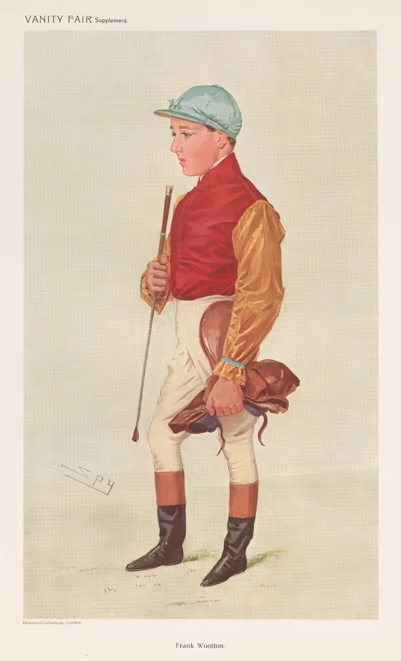Jockeys; Frank Wootton by Leslie Matthew Ward, 1909 — digital art print download