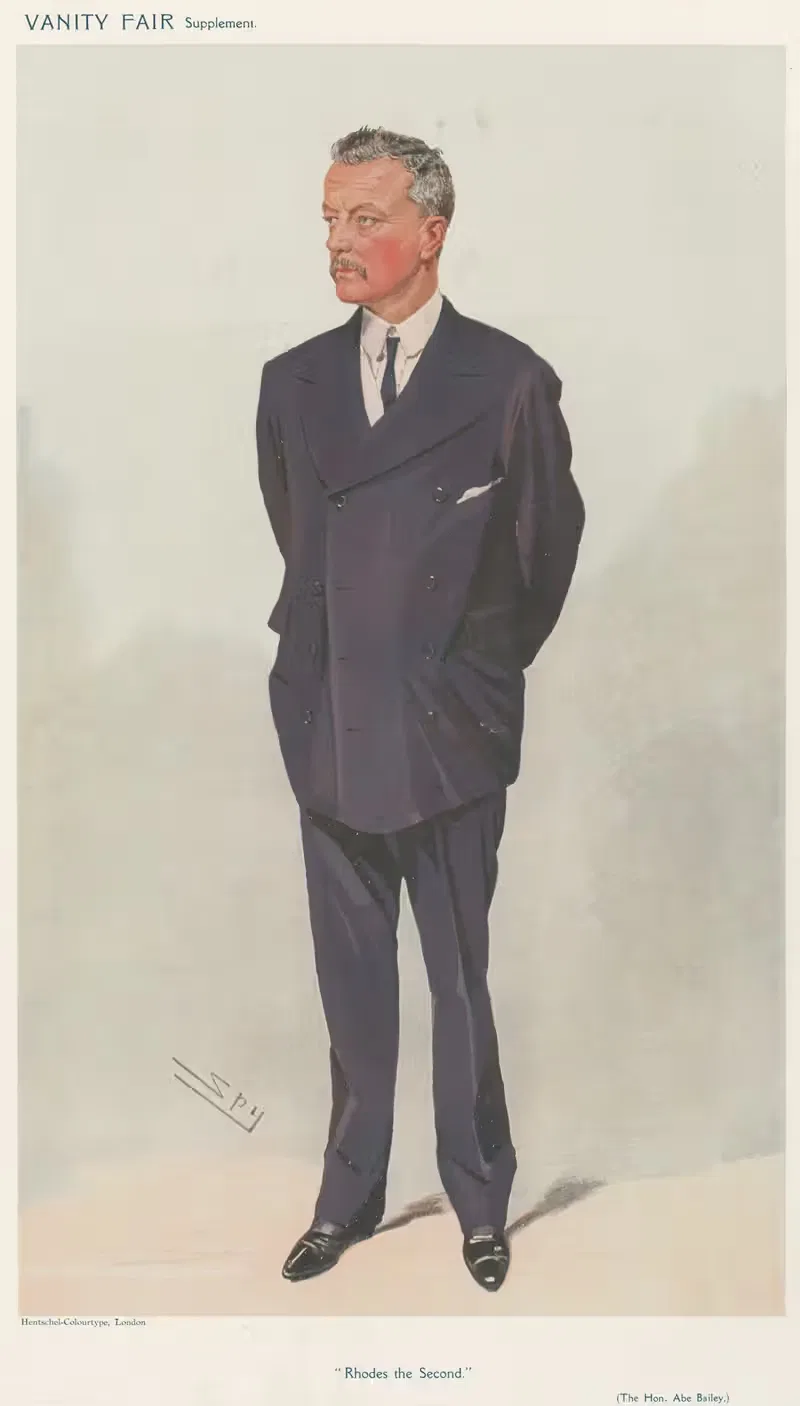 Politicians – 'The Hon. Abe Bailey'. September 9, 1908 — Leslie Matthew Ward