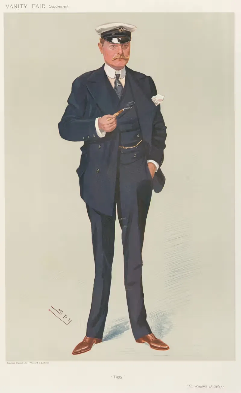 Yachting Devotees; 'Tiggy', Sir Richard Bulkeley, August 7, 1907 — Leslie Matthew Ward