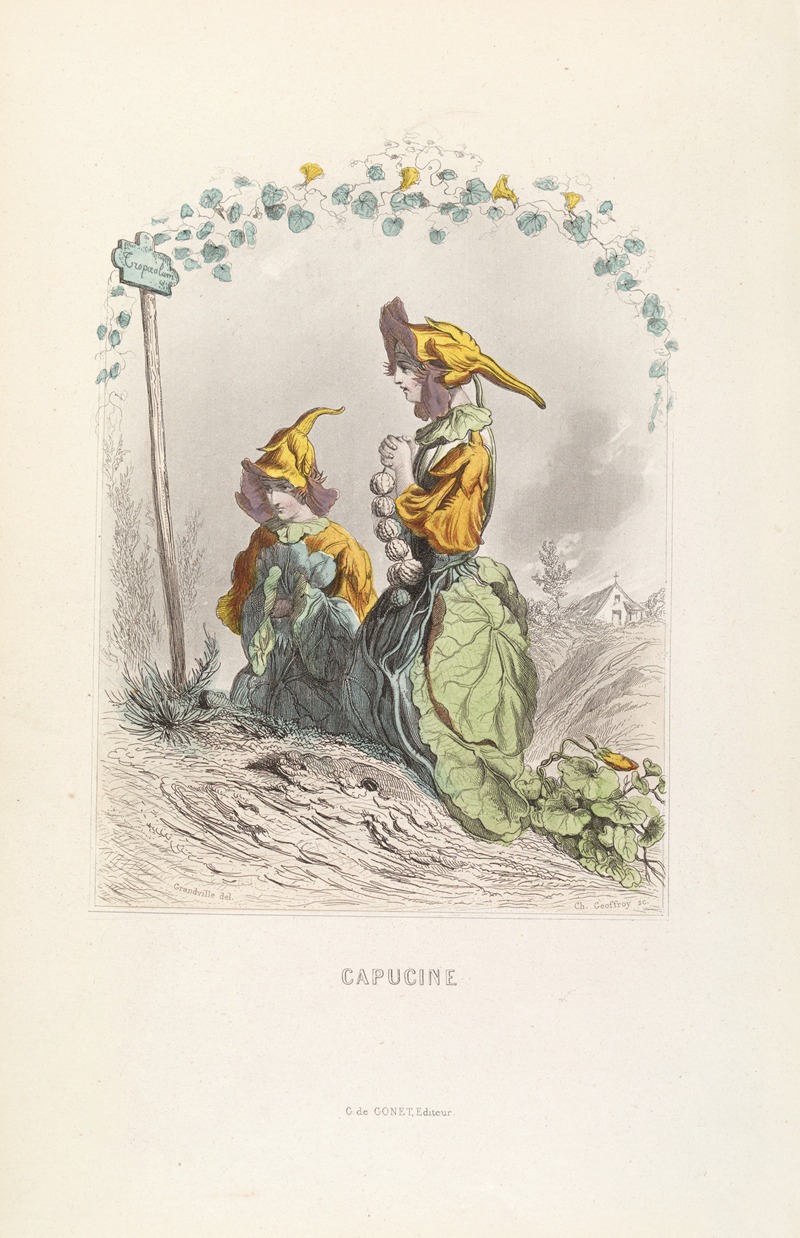 Capucine by J. J. Grandville — digital art print download