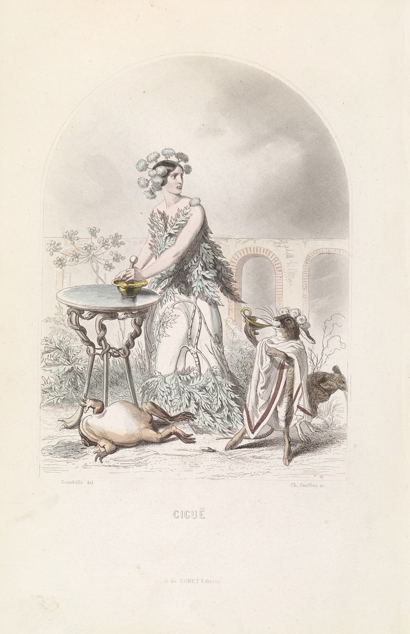 Ciguë by J. J. Grandville — digital art print download