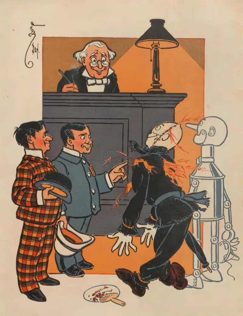 Denslow's Scarecrow and the tin-man Pl.5 — William Wallace Denslow