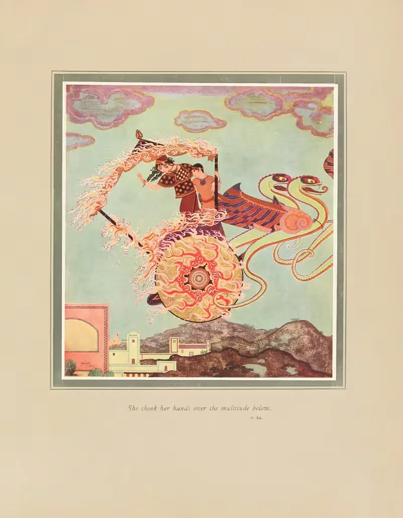 Она потрясла руками над множеством внизу by Эдмунд Дюлак, 1919 — digital art print download