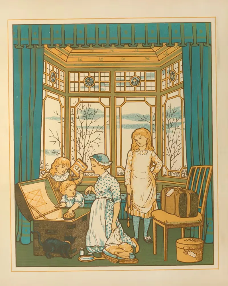 За границей, табл. 01 by Эллен Элизабет Хоутон, 1882 — digital art print download