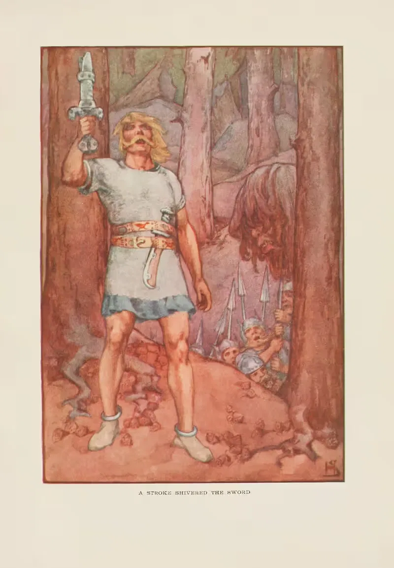 Удар тряснул меч by Хелен Страттон, 1915 — digital art print download