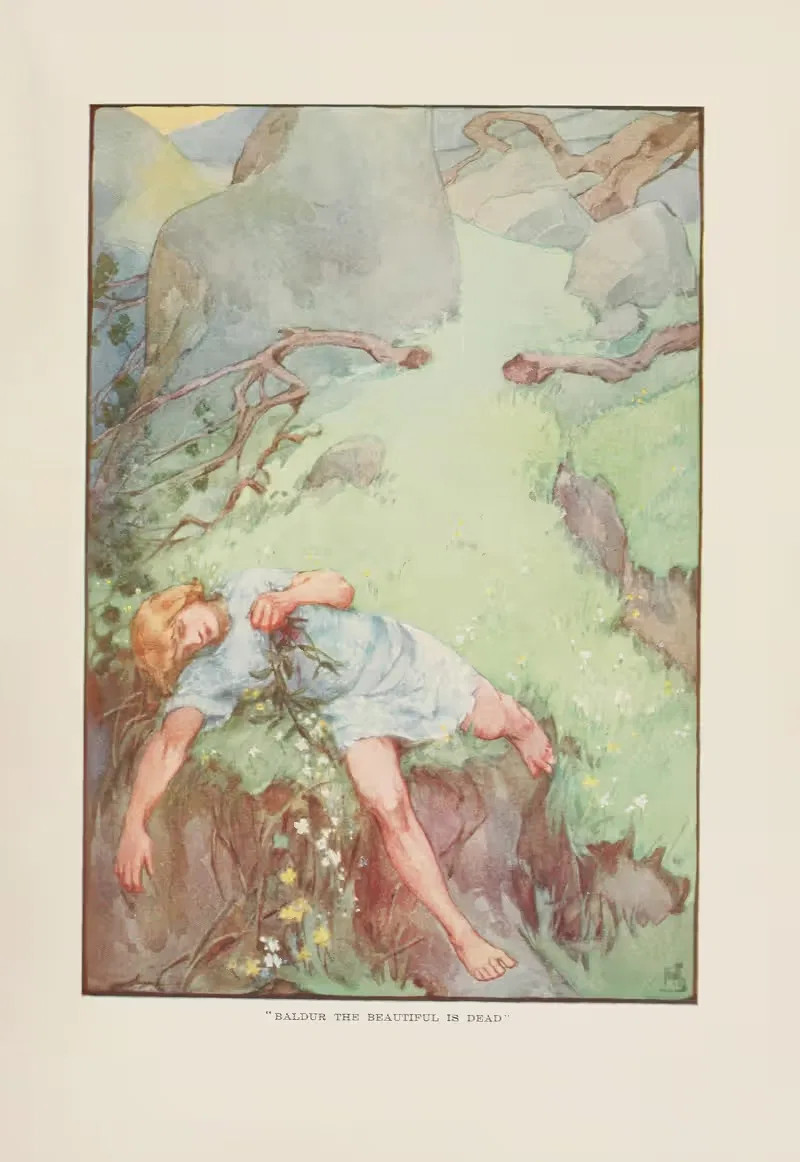 'Бальдур Красивый мертв' by Хелен Страттон, 1915 — digital art print download