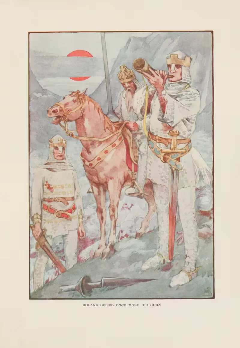 Роланд снова схватил свой рог by Хелен Страттон, 1915 — digital art print download