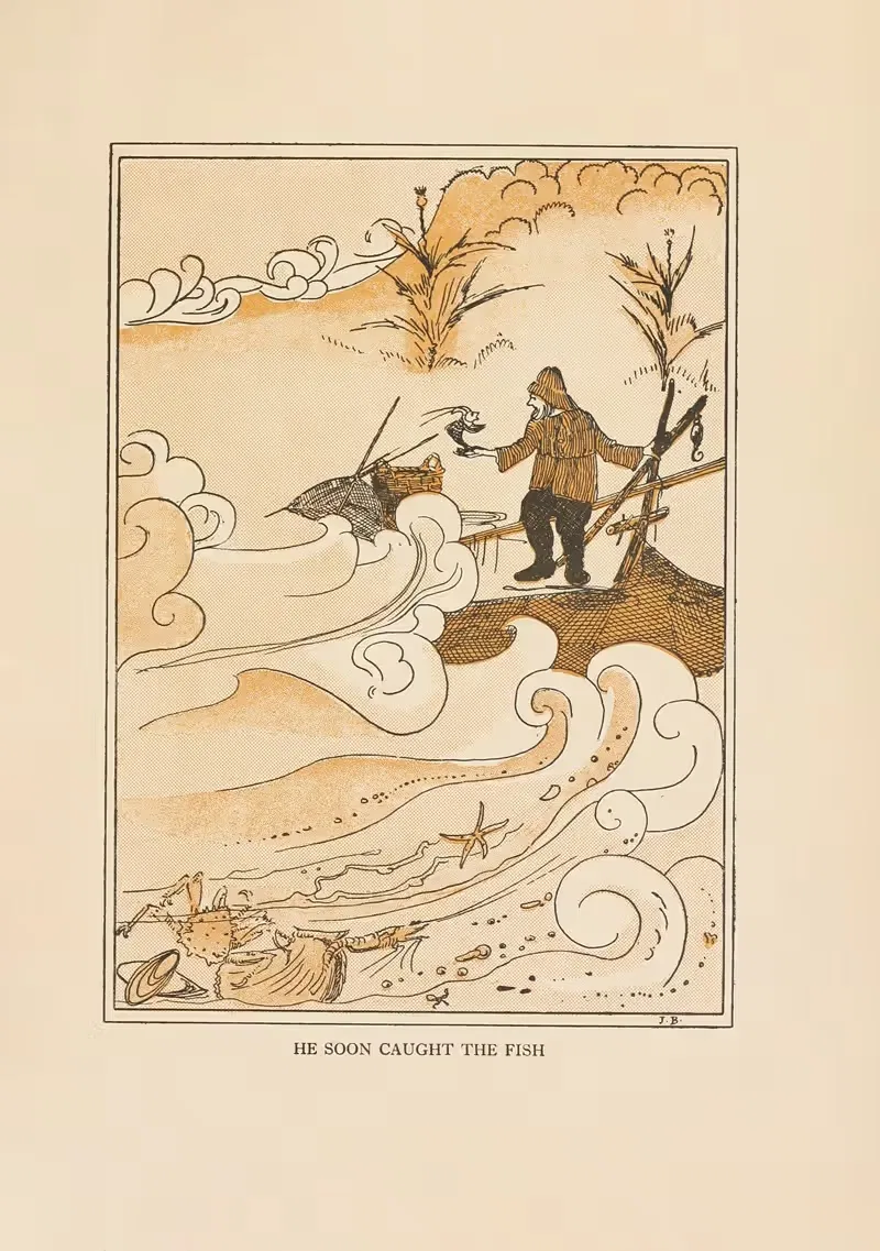 He soon caught the fish by Jean de Bosschère, 1917 — digital art print download