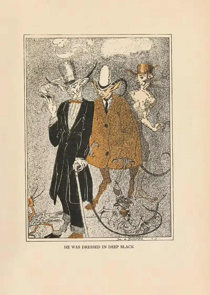 Он был одет в глубокий черный by Жан де Бошер, 1917 — digital art print download