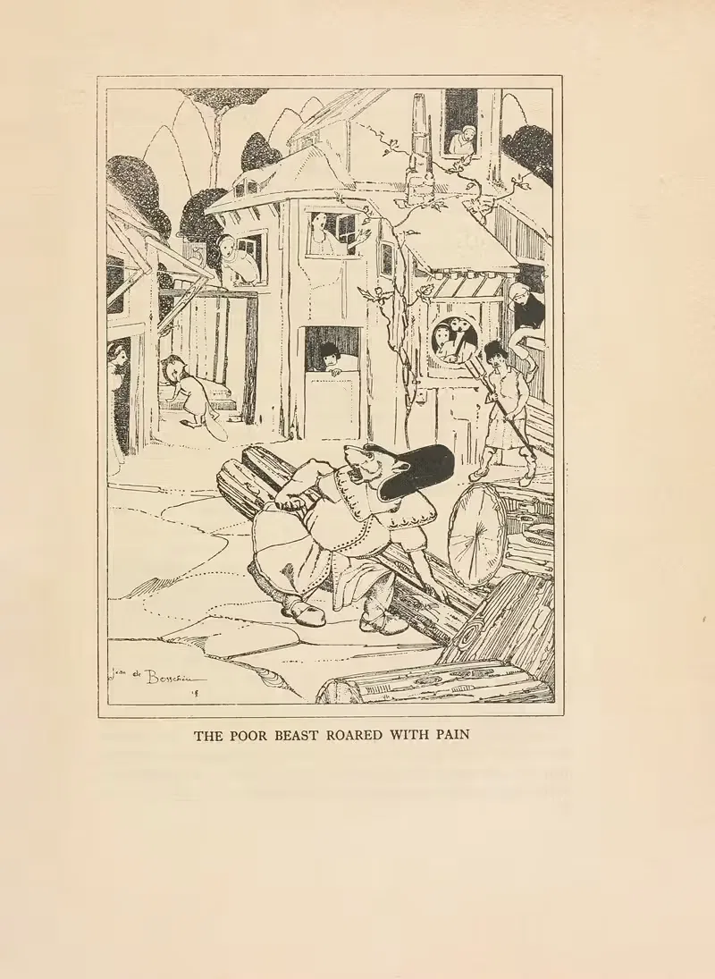 Бедное животное рычало от боли by Жан де Бошер, 1918 — digital art print download