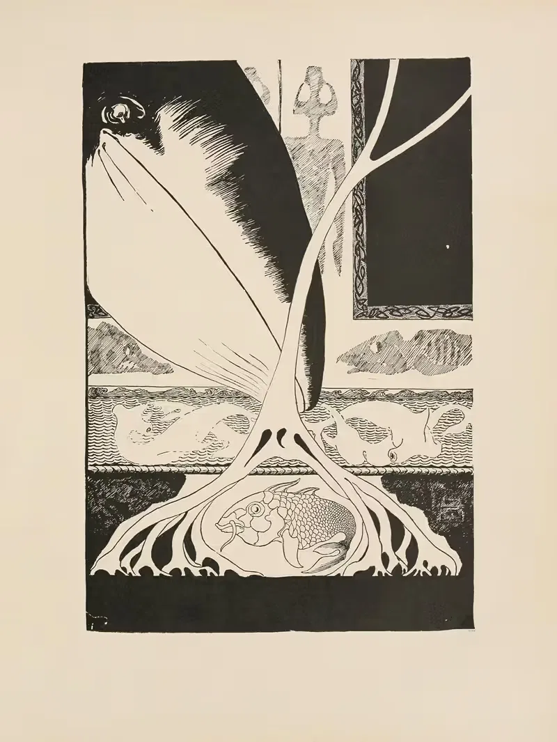 Whale looking for the little Stute fish — Rudyard Kipling