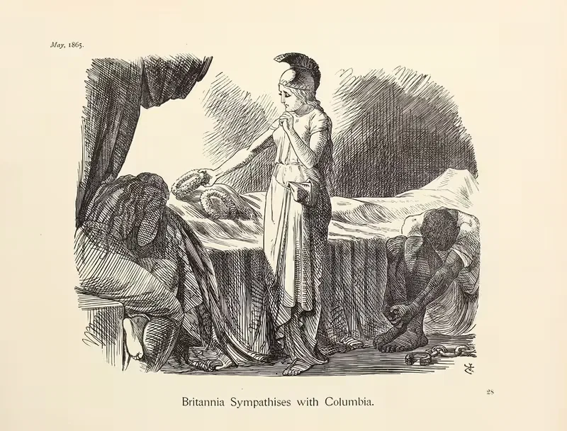 Britannia Sympathises with Columbia — Sir John Tenniel