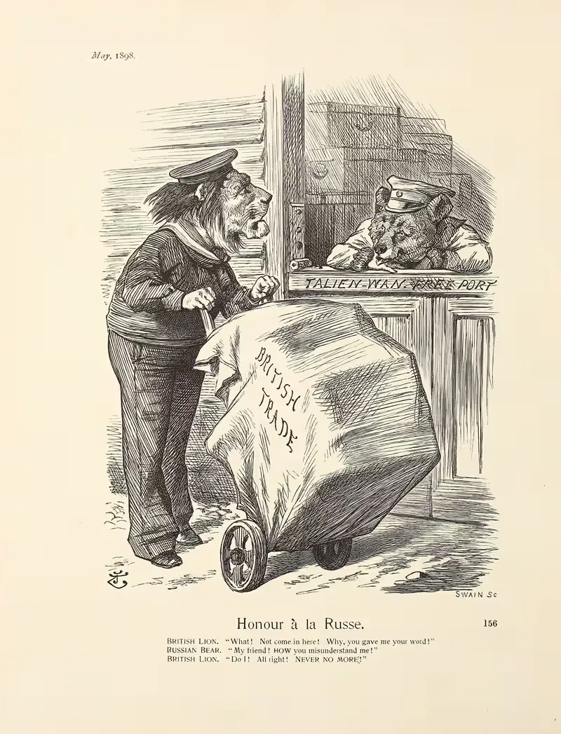 Честь по-русски by Сэр Джон Тенниел, 1898 — digital art print download