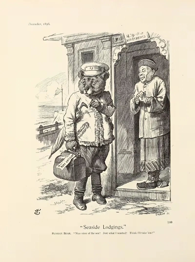 Seaside Lodgings by Sir John Tenniel, 1896 — digital art print download