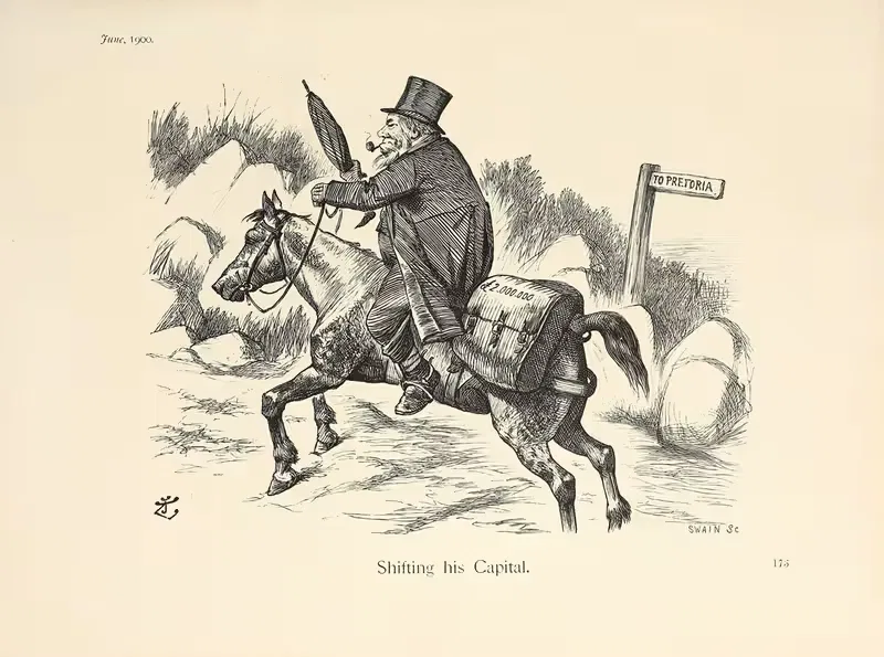 Shifting his Capital by Sir John Tenniel, 1900 — digital art print download