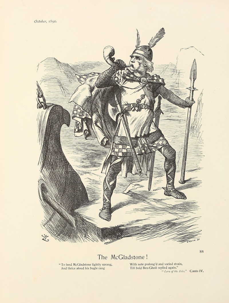 МакГладстон! by Сэр Джон Тенниел, 1890 — digital art print download
