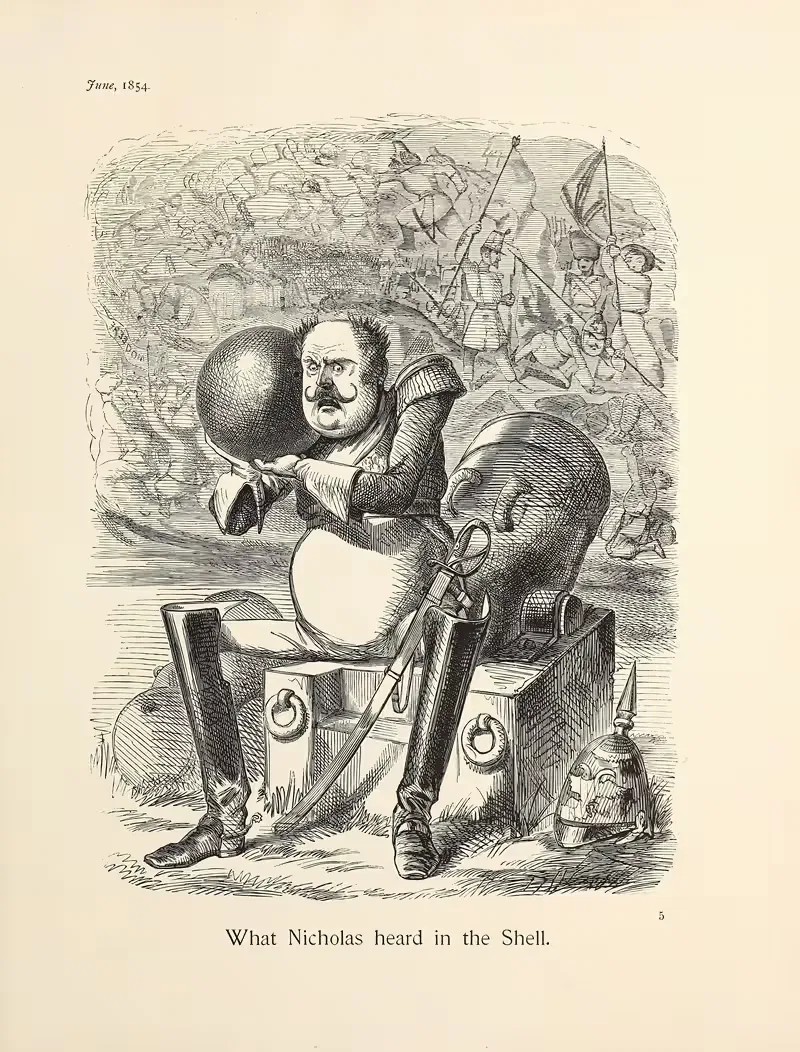 Что Николай услышал в ракушке by Сэр Джон Тенниел, 1854 — digital art print download