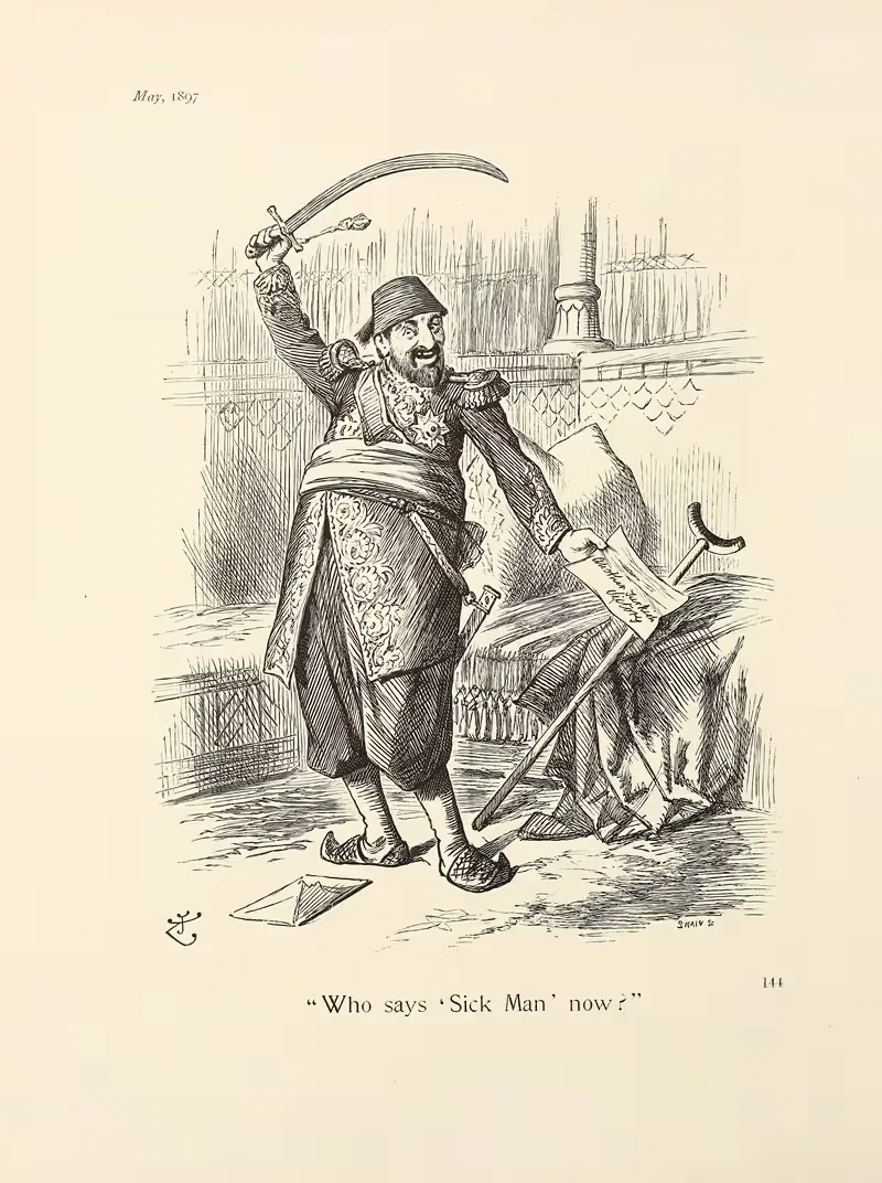 Кто теперь говорит 'Больной человек' by Сэр Джон Тенниел, 1897 — digital art print download