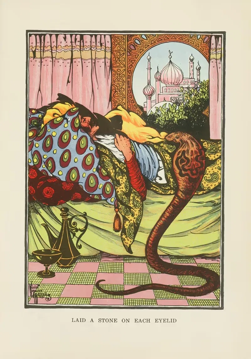 Положил камень на каждое веко by Виолетт Мур Хиггинс, 1916 — digital art print download