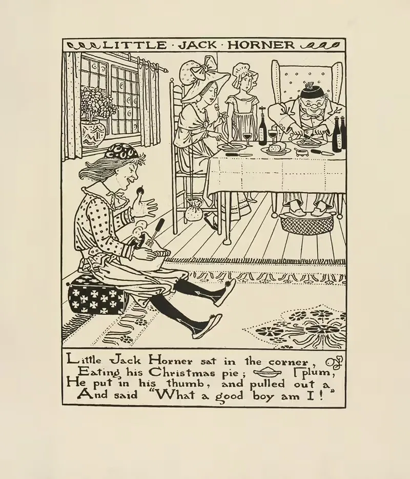 Little jack horner by Winifred Smith, 1895 — digital art print download