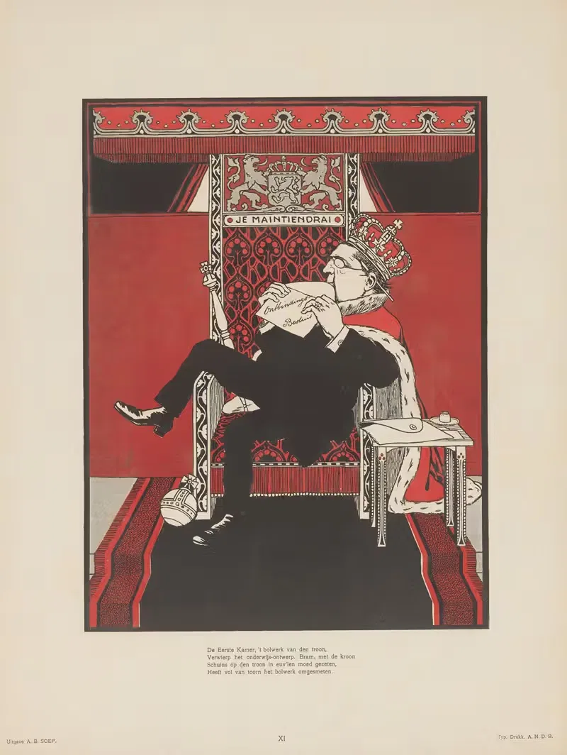 Абрахам Кюйпер на троне by Альберт Хан, 1905 — digital art print download