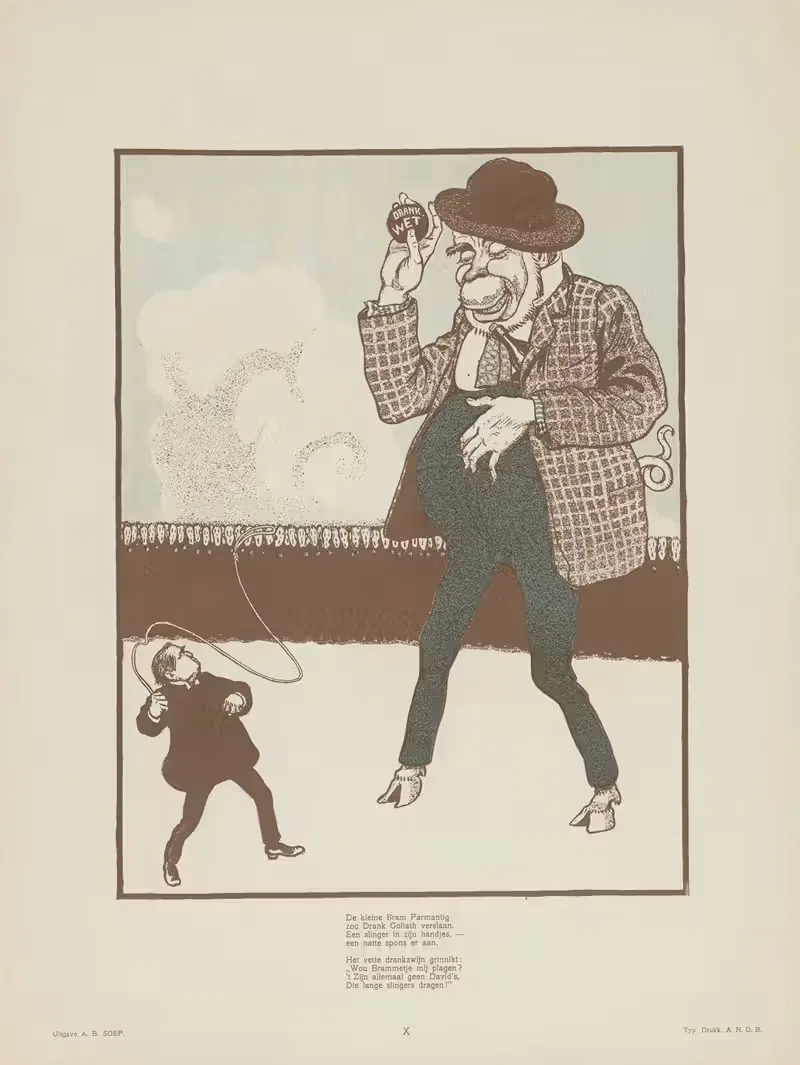 Абрахам Кюйпер против алкоголя by Альберт Хан, 1905 — digital art print download