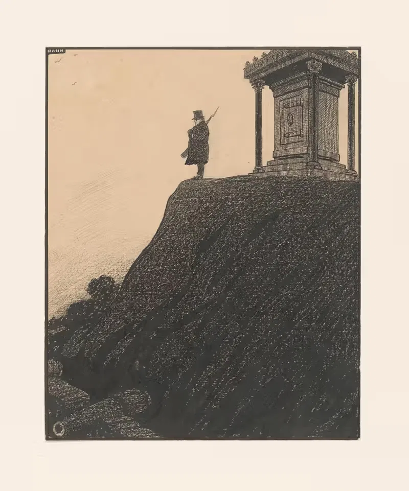 Одинокий пост by Альберт Хан, 1887 - 1919 — digital art print download
