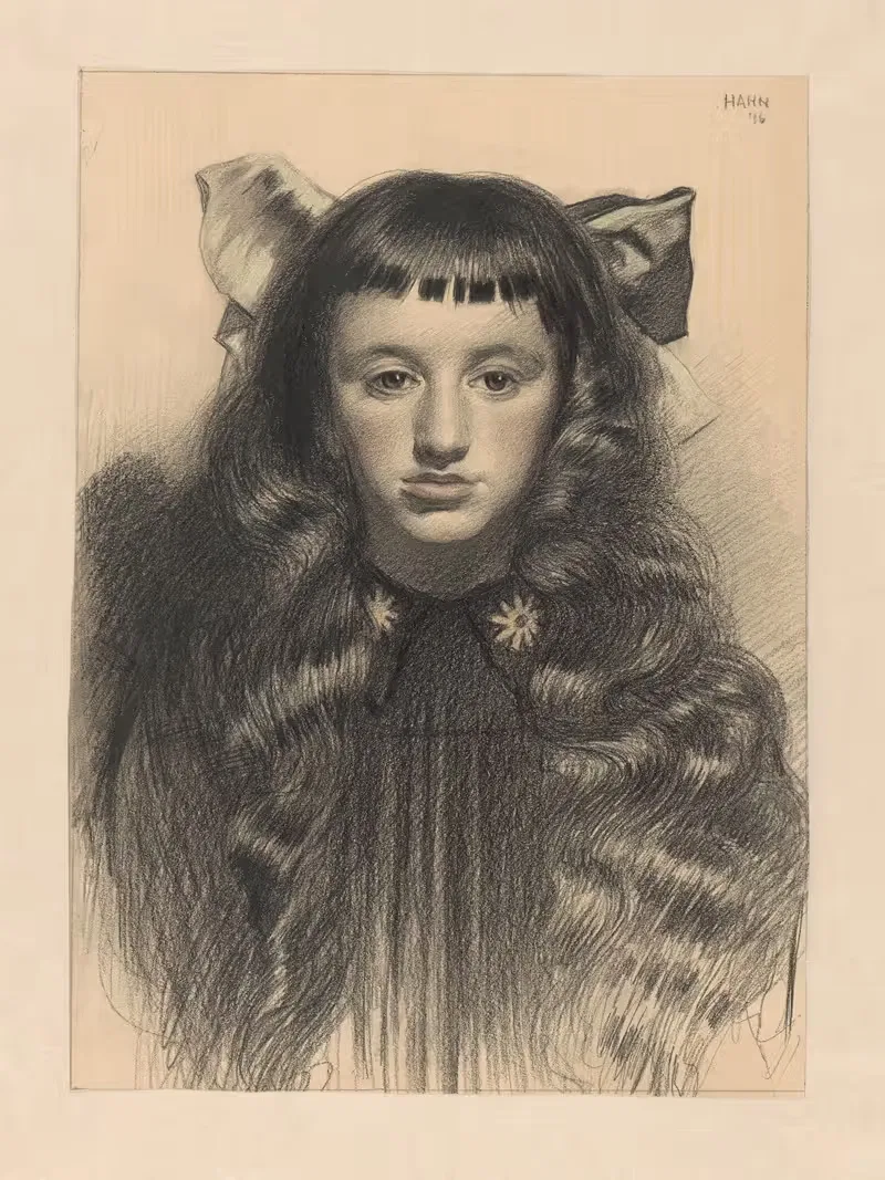 Portret van een meisje — Albert Hahn