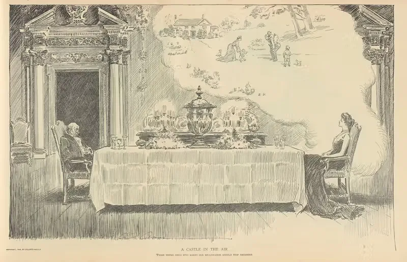 Замок в воздухе by Чарльз Дана Гибсон, 1900-1905 — digital art print download