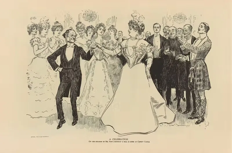Празднование by Чарльз Дана Гибсон, 1893-1900 — digital art print download