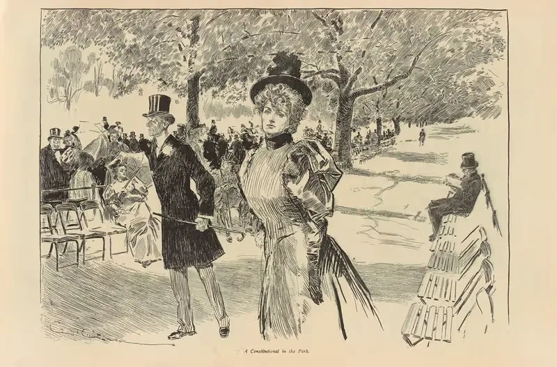 Конституция в парке by Чарльз Дана Гибсон, 1893-1900 — digital art print download