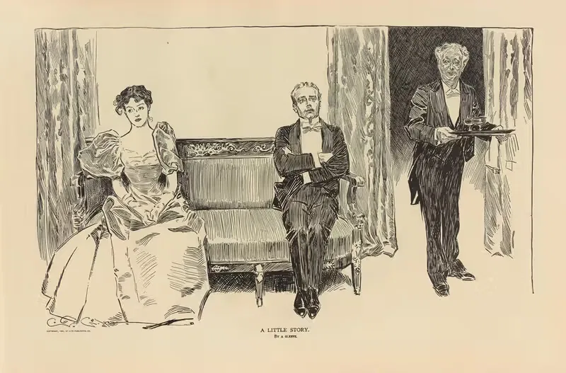 Небольшая история by Чарльз Дана Гибсон, 1893-1900 — digital art print download