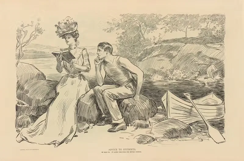 Советы студентам by Чарльз Дана Гибсон, 1893-1900 — digital art print download