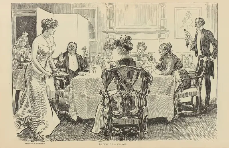 Для разнообразия by Чарльз Дана Гибсон, 1900-1905 — digital art print download